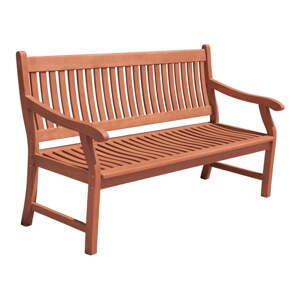 Smeđa vrtna klupa od masivnog drveta New Jersey – Garden Pleasure