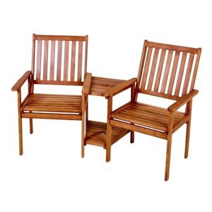 Garden Pleasure Edison vrtna dupla fotelja od drveta eukaliptusa