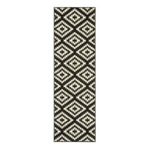 Crno-bijela staza Hanse Home Basic Nordic, 80 x 200 cm