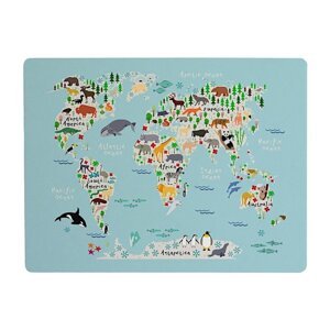 Prostirka za stol Little Nice Things World Map, 55 x 35 cm