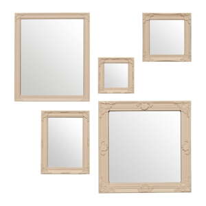 Zidna ogledala u setu 5 kom 37x37 cm Baroque – Premier Housewares