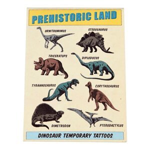 Set s 2 lista za privremene tetovaže Rex London Prehistoric Land
