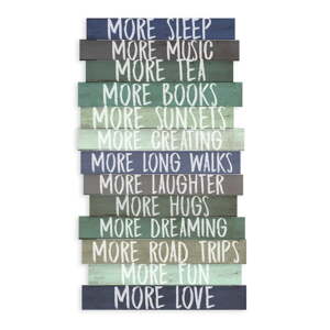 Ukrasni znak 30x50 cm I Want More – Really Nice Things