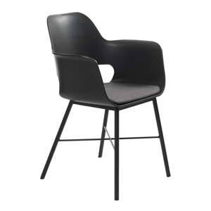 Crna blagovaonska stolica Unique Furniture Wrestler