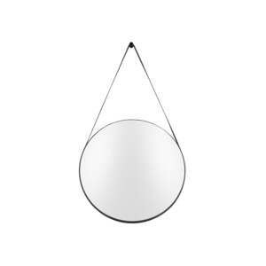 Zidno ogledalo s okvirom crne boje PT LIVING Balanced, ø 47 cm