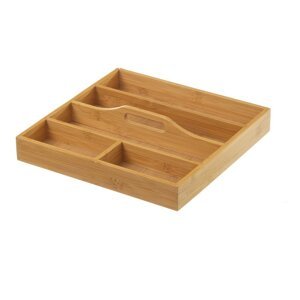 Organizer za pribor za jelo od bambusa Casa Selección, 31 x 31 cm