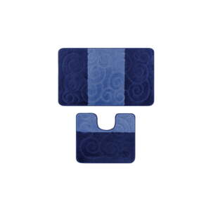 Set od 2 plave kupaonske prostirke Madame Coco Bloom