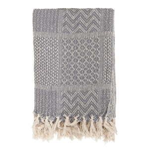 Siva deka Bloomingville Throw, 130 x 160 cm