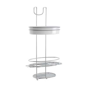 Viseća polica na tri razine za tuš s posudom Metaltex Buttler, visina 58 cm