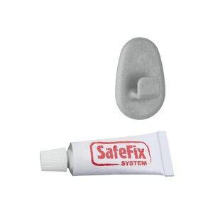 Set od 2 kukice i ljepila Metaltex Grey