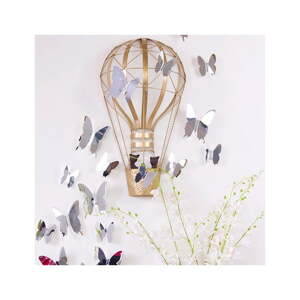 Set od 12 naljepnica sa 3D efektom Ambiance Mirror Butterflies