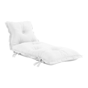 Bijeli sklopivi ležaj pogodan za vanjski prostor Karup Design OUT ™ Sit&Sleep