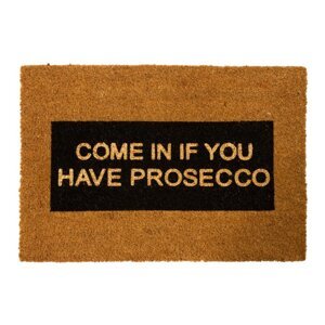 Otirač ​od prirodnih kokosovih vlakana Artsy Doormats Come In If you Have Prosecco Glitter, 40 x 60 cm