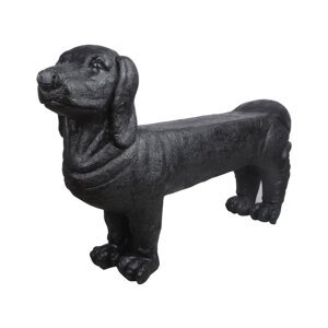 Crna vrtna klupa Dachshund – Esschert Design