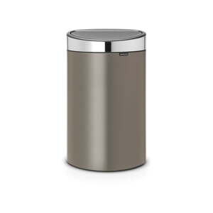 Siva željezna kanta za smeće na dodir 40 l Touch Bin – Brabantia