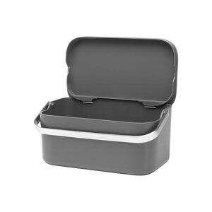 Tamno siva kanta za bio otpad 1,8 l SinkSide – Brabantia