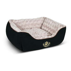 Crni plišani krevet za pse 50x60 cm Scruffs Wilton M – Plaček Pet Products