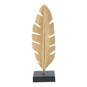 Ukrasni svijećnjak u zlatnoj boji Mauro Ferretti Feather, visina 34 cm