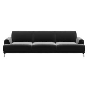 Tamnosiva sofa od baršuna MESONICA Puzo, 240 cm