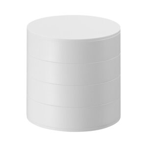 Bijela katna kutija za nakit YAMAZAKI Tower, ⌀ 10 cm