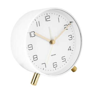 Bijela budilica Karlsson Lofty, ø 11 cm
