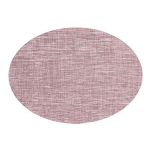 Ružičastoljubičasti podmetač za stol Tiseco Home Studio Oval, 46 x 33 cm