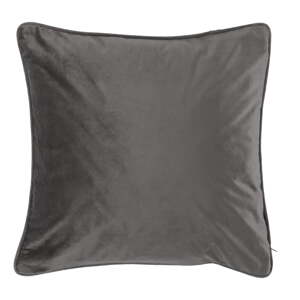 Tamnosivi jastuk Tiseco Home Studio Velvety, 45 x 45 cm