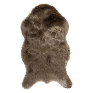Tamnosmeđa umjetna koža Tiseco Home Studio Sheepskin, 80 x 150 cm