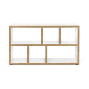 Bijela/u prirodnoj boji biblioteka 150x83 cm Berlin – TemaHome