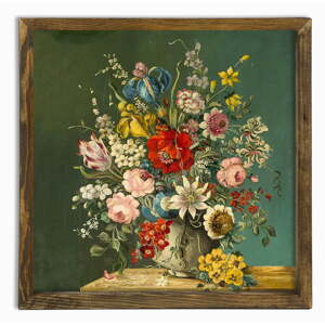 Zidna slika Vintage Flowers, 50 x 50 cm