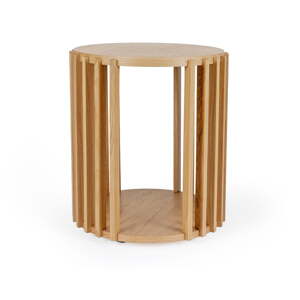 Pomoćni stolić Oakman Drum hrast, ø 53 cm