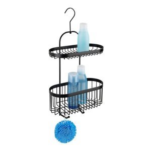 Crna viseća košara Wenko Classic Plus 2 Tier Caddy