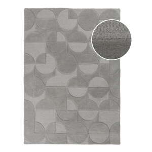 Sivi vuneni tepih Flair Rugs Gigi, 120 x 170 cm
