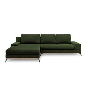 Zelena kutna garnitura na razvlačenje Windsor & Co Sofas Planet, lijevi kut