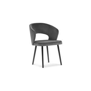 Tamnosiva baršunasta blagovaonska stolica Windsor & Co Sofas Elpis
