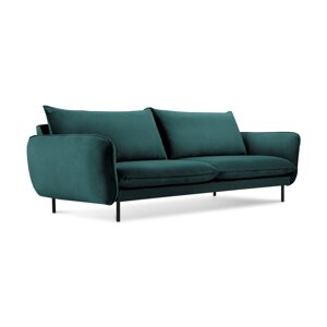 Petrolej zeleni baršunasti kauč Cosmopolitan Design Vienna, 200 cm