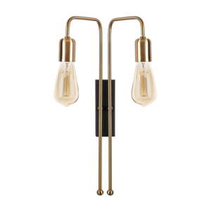 Crna metalna zidna svjetiljka Opviq lights Pahoma