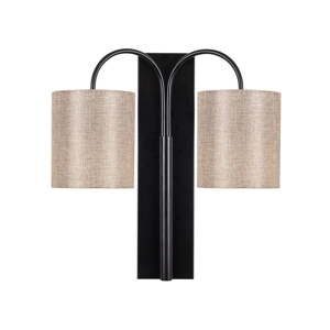 Crna metalna zidna svjetiljka Opviq lights Aristo