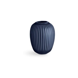 Tamnoplava vaza od kamenine Kähler Design Hammershoi, visina 10 cm