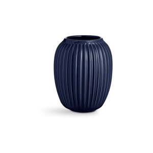 Tamnoplava vaza od kamenine Kähler Design Hammershoi, visina 20 cm