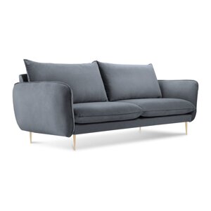 Siva baršunasta sofa Cosmopolitan Design Florence, 160 cm