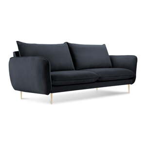 Antracit siva baršunasta sofa Cosmopolitan Design Florence, 160 cm