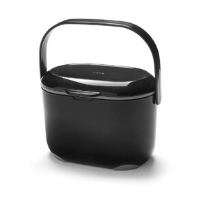 Crno-siva kanta za kompostabilni otpad Addis Caddy, 2,5 l