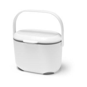 Bijelo-siva kanta za kompostabilni otpad Addis Caddy, 2,5 l