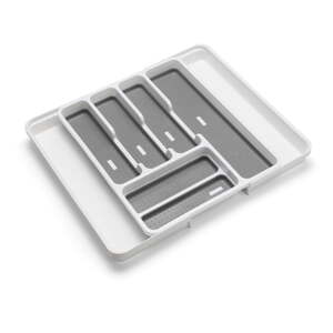 Bijeli/sivi plastičan organizator pribora 58,5 x 41,5 cm – Addis