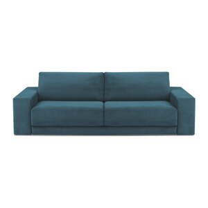 Tirkizna sklopiva sofa od samta 250 cm Donatella – Milo Casa