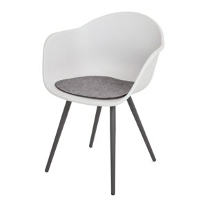 Siva plastična vrtna stolica Zara – Garden Pleasure