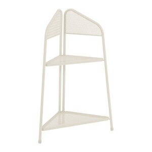 Svjetlobež metalna kutna polica za balkon Garden Pleasure MWH, visina 100 cm
