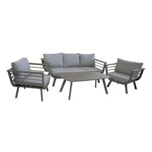 4-dijelna vrtna garnitura sa stolom s aluminijskom konstrukcijom Garden Pleasure Elia