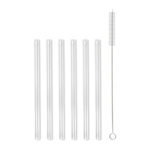 Set s 6 staklenih slamki Vialli Design, dužina 15 cm